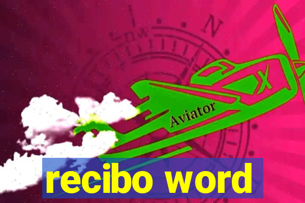 recibo word